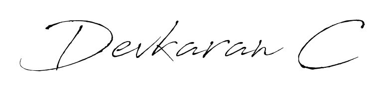 You should practise on your own different ways (Antro_Vectra) to write your name (Devkaran C) in signature. Don't let someone else do it for you. Devkaran C signature style 6 images and pictures png