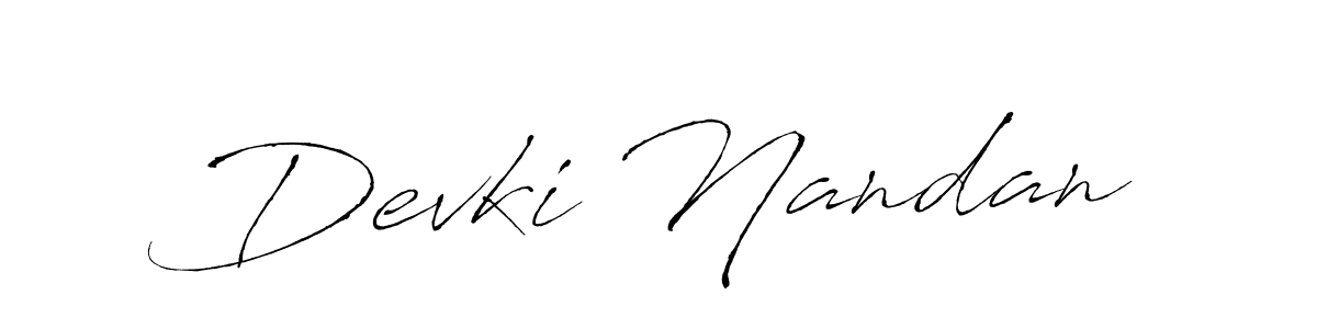 How to make Devki Nandan signature? Antro_Vectra is a professional autograph style. Create handwritten signature for Devki Nandan name. Devki Nandan signature style 6 images and pictures png