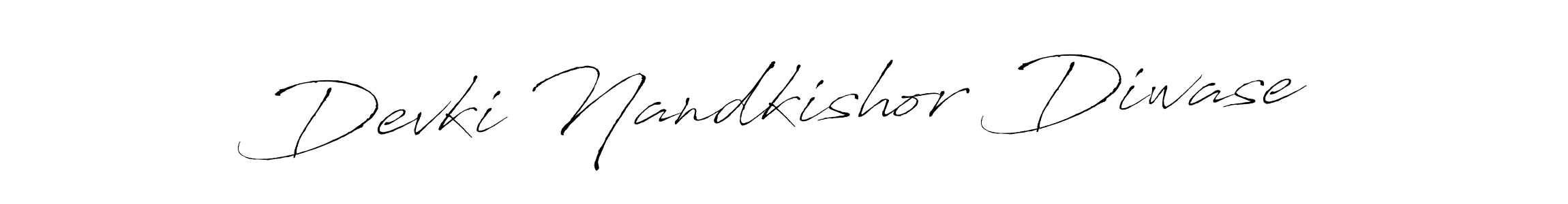 Devki Nandkishor Diwase stylish signature style. Best Handwritten Sign (Antro_Vectra) for my name. Handwritten Signature Collection Ideas for my name Devki Nandkishor Diwase. Devki Nandkishor Diwase signature style 6 images and pictures png