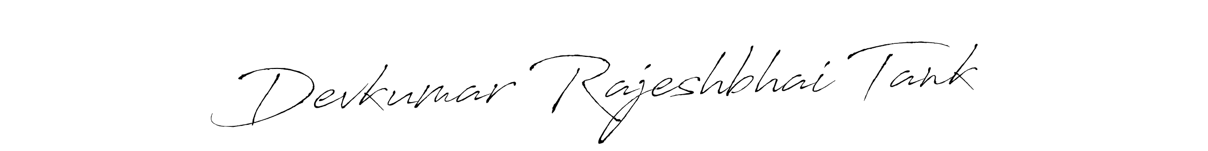 Use a signature maker to create a handwritten signature online. With this signature software, you can design (Antro_Vectra) your own signature for name Devkumar Rajeshbhai Tank. Devkumar Rajeshbhai Tank signature style 6 images and pictures png
