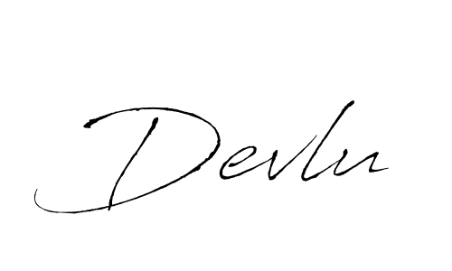 The best way (Antro_Vectra) to make a short signature is to pick only two or three words in your name. The name Devlu include a total of six letters. For converting this name. Devlu signature style 6 images and pictures png