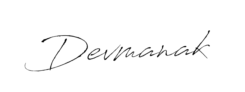 Devmanak stylish signature style. Best Handwritten Sign (Antro_Vectra) for my name. Handwritten Signature Collection Ideas for my name Devmanak. Devmanak signature style 6 images and pictures png