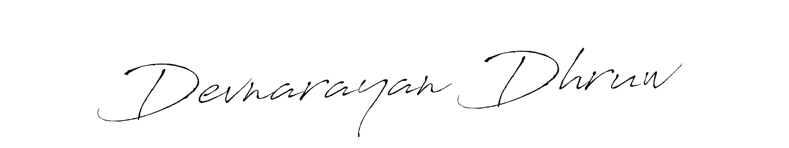 Make a beautiful signature design for name Devnarayan Dhruw. With this signature (Antro_Vectra) style, you can create a handwritten signature for free. Devnarayan Dhruw signature style 6 images and pictures png