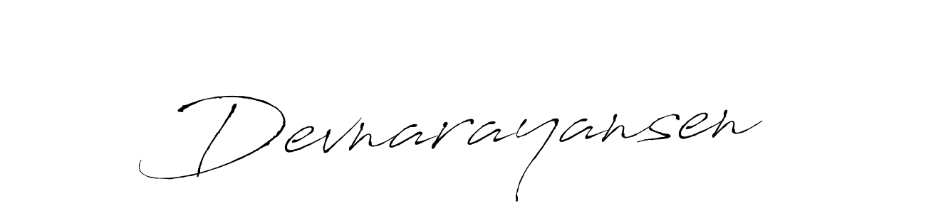 Devnarayansen stylish signature style. Best Handwritten Sign (Antro_Vectra) for my name. Handwritten Signature Collection Ideas for my name Devnarayansen. Devnarayansen signature style 6 images and pictures png