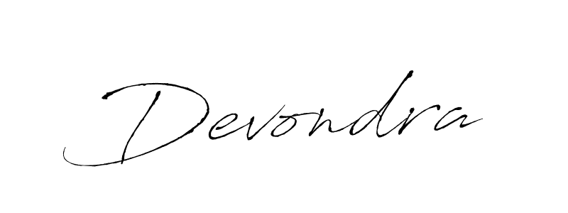 Design your own signature with our free online signature maker. With this signature software, you can create a handwritten (Antro_Vectra) signature for name Devondra. Devondra signature style 6 images and pictures png