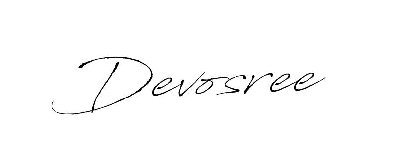 How to make Devosree signature? Antro_Vectra is a professional autograph style. Create handwritten signature for Devosree name. Devosree signature style 6 images and pictures png