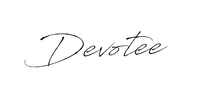Create a beautiful signature design for name Devotee. With this signature (Antro_Vectra) fonts, you can make a handwritten signature for free. Devotee signature style 6 images and pictures png