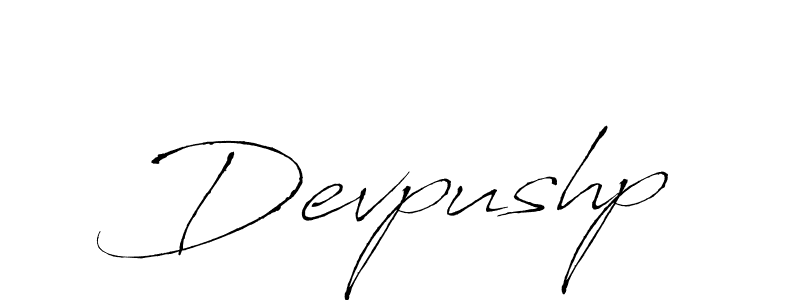 Design your own signature with our free online signature maker. With this signature software, you can create a handwritten (Antro_Vectra) signature for name Devpushp. Devpushp signature style 6 images and pictures png