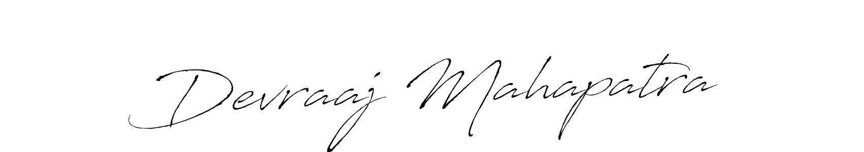How to make Devraaj Mahapatra signature? Antro_Vectra is a professional autograph style. Create handwritten signature for Devraaj Mahapatra name. Devraaj Mahapatra signature style 6 images and pictures png
