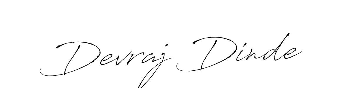 Make a beautiful signature design for name Devraj Dinde. With this signature (Antro_Vectra) style, you can create a handwritten signature for free. Devraj Dinde signature style 6 images and pictures png