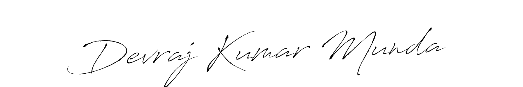 It looks lik you need a new signature style for name Devraj Kumar Munda. Design unique handwritten (Antro_Vectra) signature with our free signature maker in just a few clicks. Devraj Kumar Munda signature style 6 images and pictures png