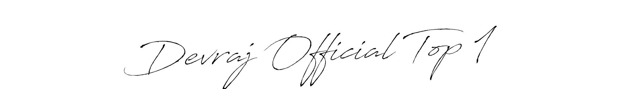 Also we have Devraj Official Top 1 name is the best signature style. Create professional handwritten signature collection using Antro_Vectra autograph style. Devraj Official Top 1 signature style 6 images and pictures png