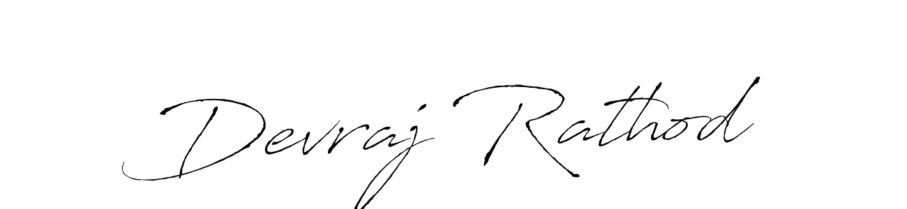 Design your own signature with our free online signature maker. With this signature software, you can create a handwritten (Antro_Vectra) signature for name Devraj Rathod. Devraj Rathod signature style 6 images and pictures png