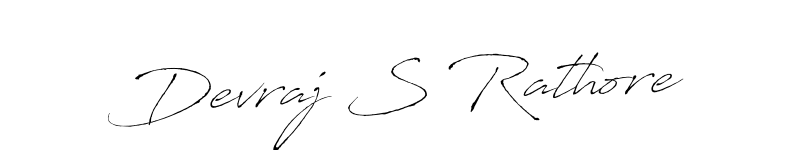 Design your own signature with our free online signature maker. With this signature software, you can create a handwritten (Antro_Vectra) signature for name Devraj S Rathore. Devraj S Rathore signature style 6 images and pictures png