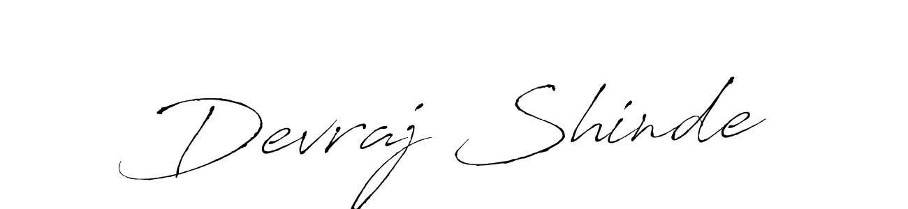 Create a beautiful signature design for name Devraj Shinde. With this signature (Antro_Vectra) fonts, you can make a handwritten signature for free. Devraj Shinde signature style 6 images and pictures png