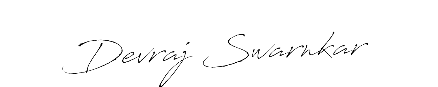 Create a beautiful signature design for name Devraj Swarnkar. With this signature (Antro_Vectra) fonts, you can make a handwritten signature for free. Devraj Swarnkar signature style 6 images and pictures png
