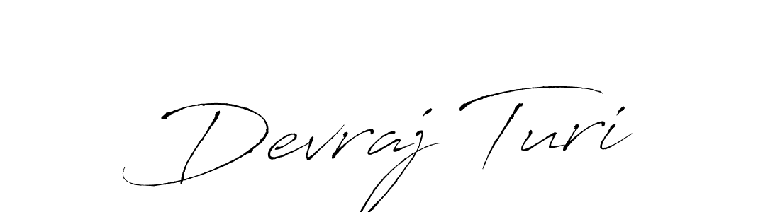 How to make Devraj Turi signature? Antro_Vectra is a professional autograph style. Create handwritten signature for Devraj Turi name. Devraj Turi signature style 6 images and pictures png