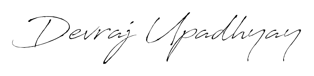 Download transparent PNG signature for name Devraj Upadhyay styled with Antro_Vectra font. Ready to paste directly into PDF and Word agreements. Devraj Upadhyay signature style 6 images and pictures png