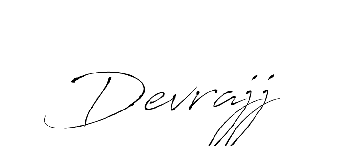 Use a signature maker to create a handwritten signature online. With this signature software, you can design (Antro_Vectra) your own signature for name Devrajj. Devrajj signature style 6 images and pictures png