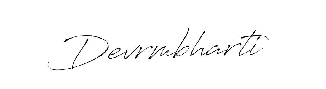 Design your own signature with our free online signature maker. With this signature software, you can create a handwritten (Antro_Vectra) signature for name Devrmbharti. Devrmbharti signature style 6 images and pictures png