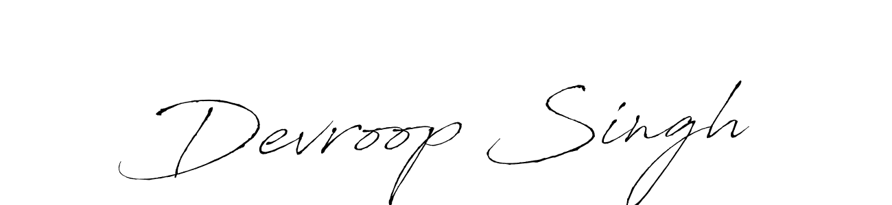 The best way (Antro_Vectra) to make a short signature is to pick only two or three words in your name. The name Devroop Singh include a total of six letters. For converting this name. Devroop Singh signature style 6 images and pictures png