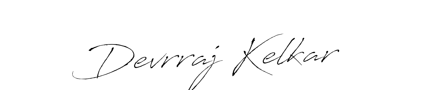 Antro_Vectra is a professional signature style that is perfect for those who want to add a touch of class to their signature. It is also a great choice for those who want to make their signature more unique. Get Devrraj Kelkar name to fancy signature for free. Devrraj Kelkar signature style 6 images and pictures png
