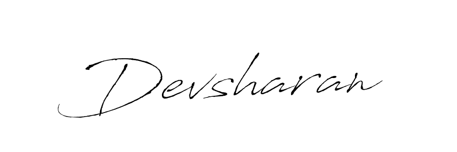 Use a signature maker to create a handwritten signature online. With this signature software, you can design (Antro_Vectra) your own signature for name Devsharan. Devsharan signature style 6 images and pictures png