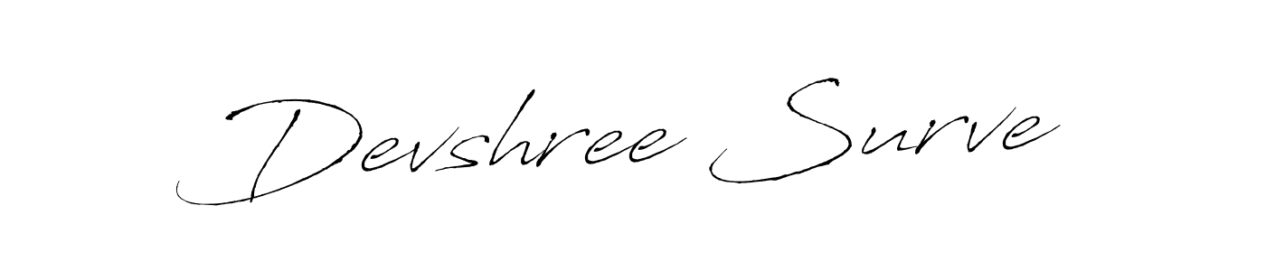 You should practise on your own different ways (Antro_Vectra) to write your name (Devshree Surve) in signature. don't let someone else do it for you. Devshree Surve signature style 6 images and pictures png