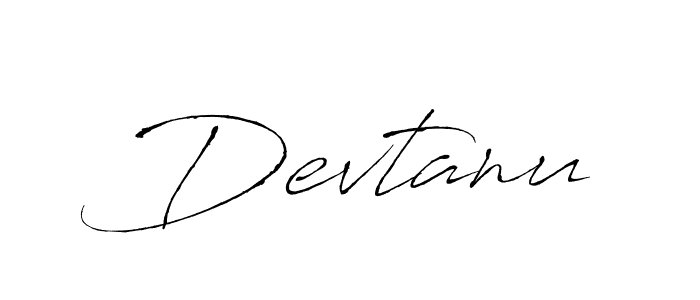 Design your own signature with our free online signature maker. With this signature software, you can create a handwritten (Antro_Vectra) signature for name Devtanu. Devtanu signature style 6 images and pictures png