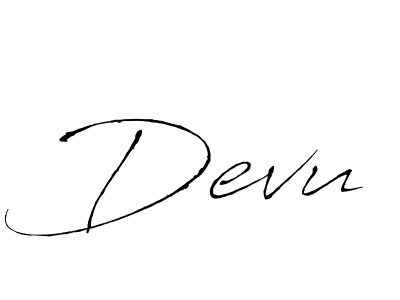 It looks lik you need a new signature style for name Devu. Design unique handwritten (Antro_Vectra) signature with our free signature maker in just a few clicks. Devu signature style 6 images and pictures png