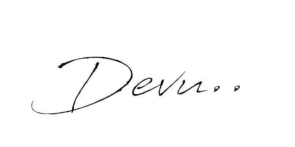 How to make Devu.. name signature. Use Antro_Vectra style for creating short signs online. This is the latest handwritten sign. Devu.. signature style 6 images and pictures png