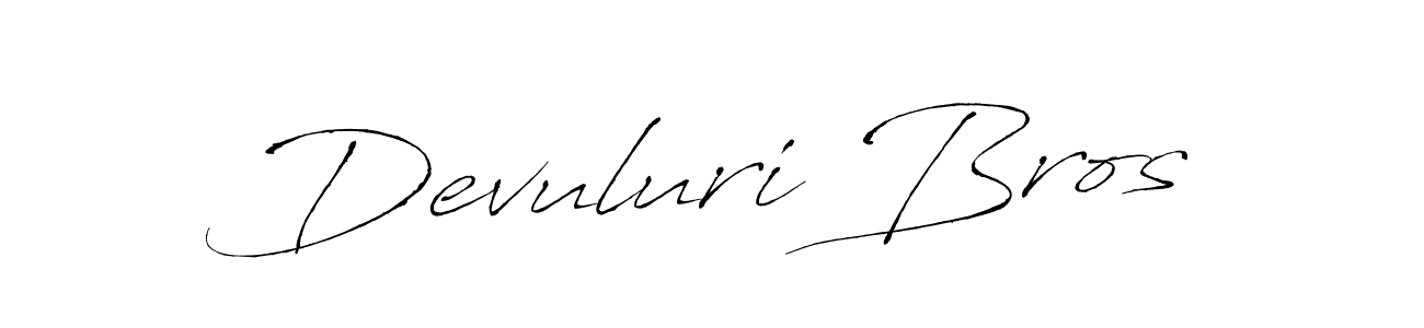 It looks lik you need a new signature style for name Devuluri Bros. Design unique handwritten (Antro_Vectra) signature with our free signature maker in just a few clicks. Devuluri Bros signature style 6 images and pictures png
