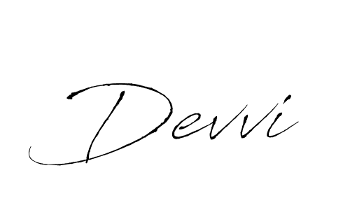 Create a beautiful signature design for name Devvi. With this signature (Antro_Vectra) fonts, you can make a handwritten signature for free. Devvi signature style 6 images and pictures png