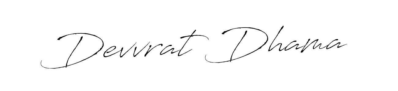 Use a signature maker to create a handwritten signature online. With this signature software, you can design (Antro_Vectra) your own signature for name Devvrat Dhama. Devvrat Dhama signature style 6 images and pictures png