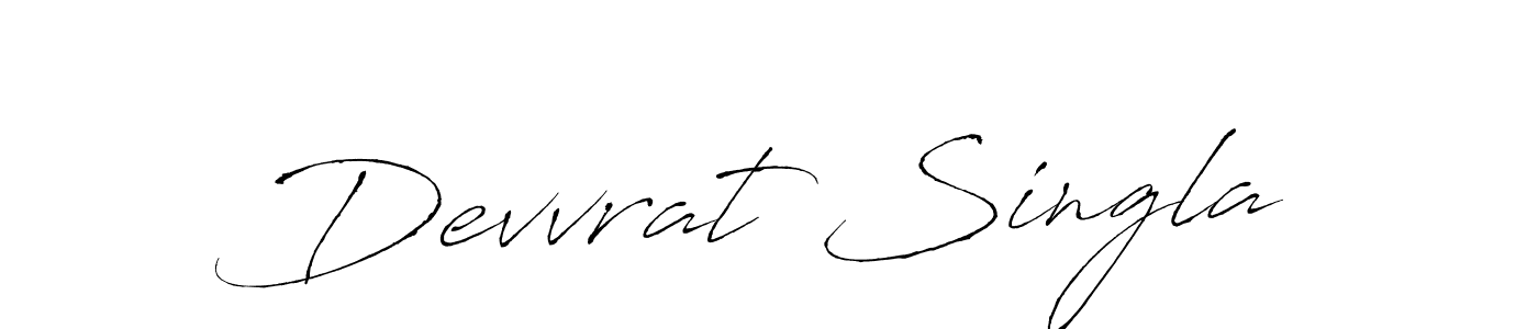 Use a signature maker to create a handwritten signature online. With this signature software, you can design (Antro_Vectra) your own signature for name Devvrat Singla. Devvrat Singla signature style 6 images and pictures png