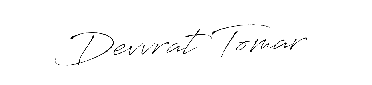 Create a beautiful signature design for name Devvrat Tomar. With this signature (Antro_Vectra) fonts, you can make a handwritten signature for free. Devvrat Tomar signature style 6 images and pictures png