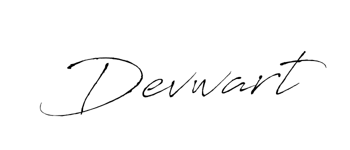 Make a beautiful signature design for name Devwart. With this signature (Antro_Vectra) style, you can create a handwritten signature for free. Devwart signature style 6 images and pictures png