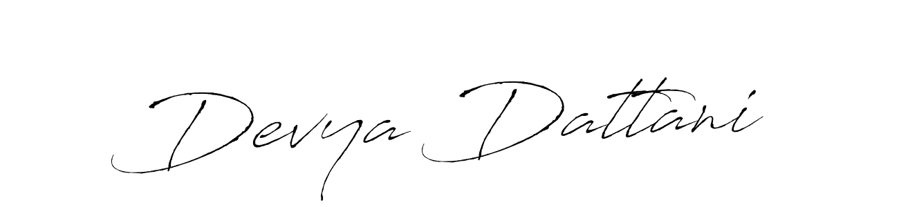 How to make Devya Dattani signature? Antro_Vectra is a professional autograph style. Create handwritten signature for Devya Dattani name. Devya Dattani signature style 6 images and pictures png