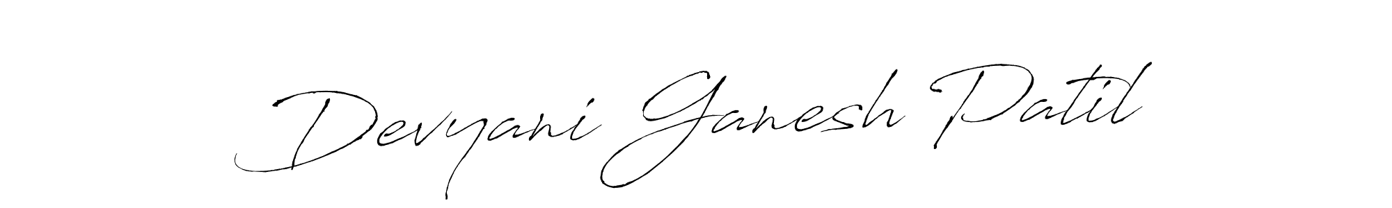 Also we have Devyani Ganesh Patil name is the best signature style. Create professional handwritten signature collection using Antro_Vectra autograph style. Devyani Ganesh Patil signature style 6 images and pictures png