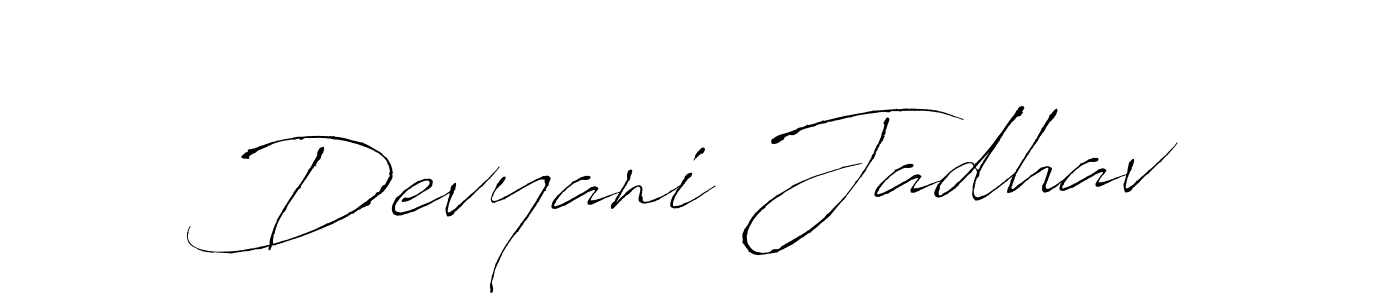 You should practise on your own different ways (Antro_Vectra) to write your name (Devyani Jadhav) in signature. don't let someone else do it for you. Devyani Jadhav signature style 6 images and pictures png