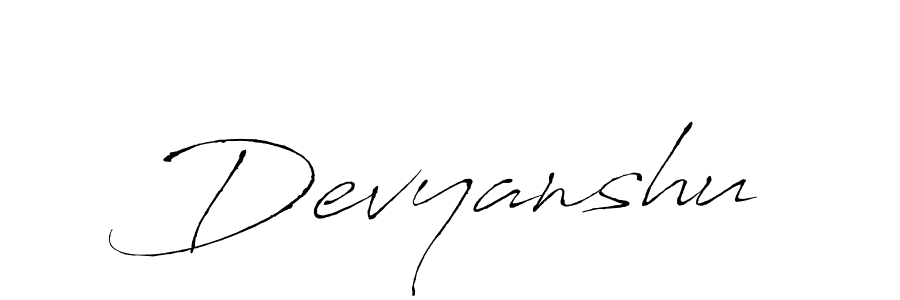 The best way (Antro_Vectra) to make a short signature is to pick only two or three words in your name. The name Devyanshu include a total of six letters. For converting this name. Devyanshu signature style 6 images and pictures png