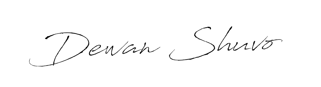 Design your own signature with our free online signature maker. With this signature software, you can create a handwritten (Antro_Vectra) signature for name Dewan Shuvo. Dewan Shuvo signature style 6 images and pictures png
