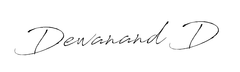 Use a signature maker to create a handwritten signature online. With this signature software, you can design (Antro_Vectra) your own signature for name Dewanand D. Dewanand D signature style 6 images and pictures png