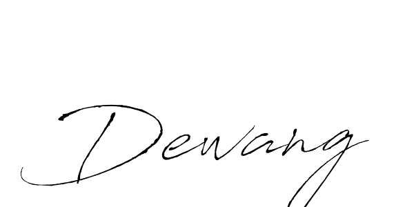 Dewang stylish signature style. Best Handwritten Sign (Antro_Vectra) for my name. Handwritten Signature Collection Ideas for my name Dewang. Dewang signature style 6 images and pictures png