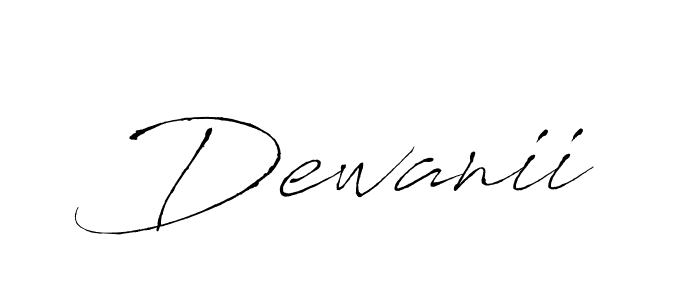 Similarly Antro_Vectra is the best handwritten signature design. Signature creator online .You can use it as an online autograph creator for name Dewanii. Dewanii signature style 6 images and pictures png