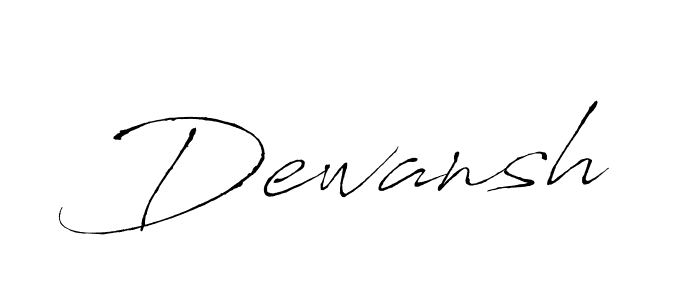 Dewansh stylish signature style. Best Handwritten Sign (Antro_Vectra) for my name. Handwritten Signature Collection Ideas for my name Dewansh. Dewansh signature style 6 images and pictures png