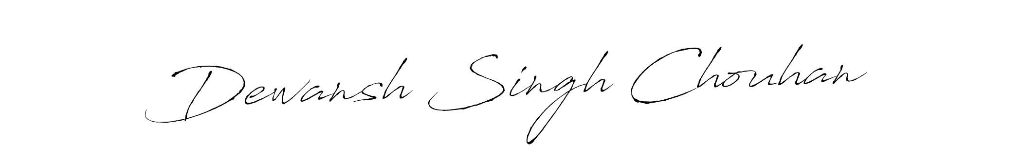 You should practise on your own different ways (Antro_Vectra) to write your name (Dewansh Singh Chouhan) in signature. don't let someone else do it for you. Dewansh Singh Chouhan signature style 6 images and pictures png