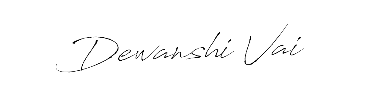 Antro_Vectra is a professional signature style that is perfect for those who want to add a touch of class to their signature. It is also a great choice for those who want to make their signature more unique. Get Dewanshi Vai name to fancy signature for free. Dewanshi Vai signature style 6 images and pictures png