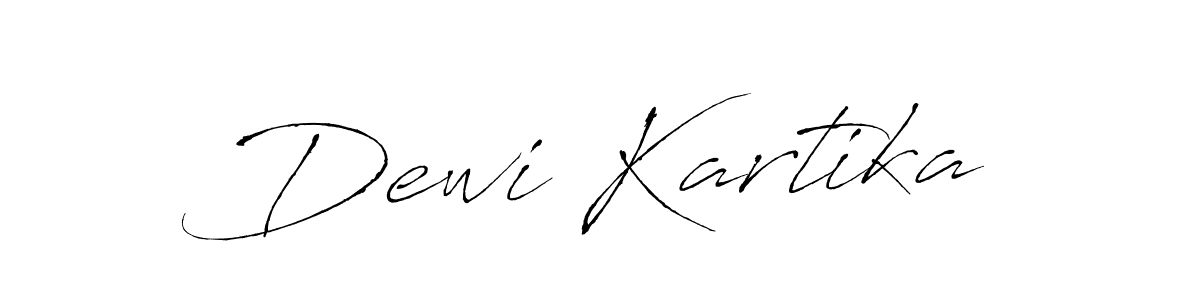 How to make Dewi Kartika name signature. Use Antro_Vectra style for creating short signs online. This is the latest handwritten sign. Dewi Kartika signature style 6 images and pictures png