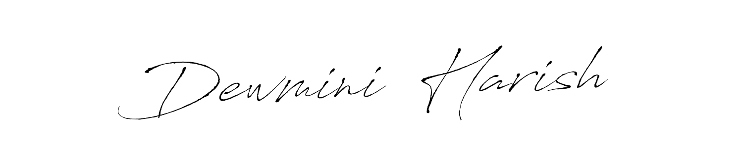 Best and Professional Signature Style for Dewmini  Harish. Antro_Vectra Best Signature Style Collection. Dewmini  Harish signature style 6 images and pictures png